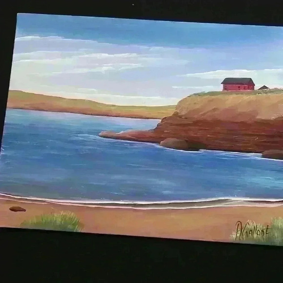 Beautiful original 11 by 14” Prince Edward Island  painting signed. - Picture 4 of 4